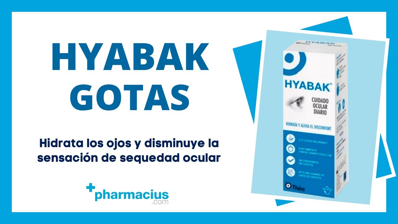 Hyabak Gotas: Para qué sirve, composición 