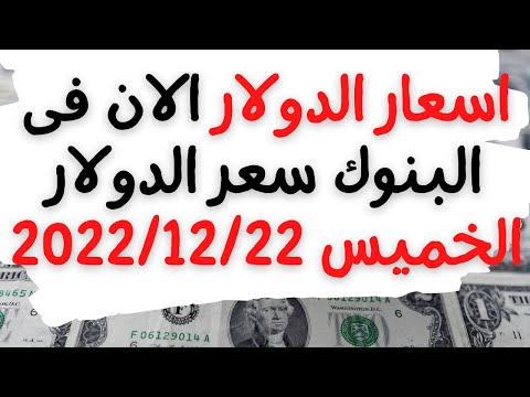 سعر الدولار اليوم فى مصر الخميس 2022 12 22
