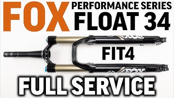 2016 FOX Performance Float 34 FIT4 FULL service guide for beginners. Make an old fork like new again