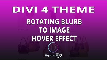 Divi 4 Rotating Blurb To Image Hover Effect 👈