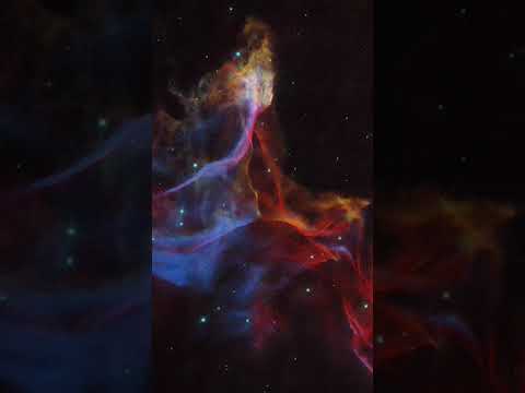 Veil Nebula — Hubble Space Telescope #shorts