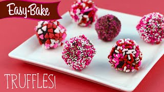How to Make Valentine's Day Themed Chocolate Truffles with the Easy Bake Oven!