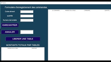 TUTO PYTHON TKINTER : gestion des commandes des clients dans un restaurant partie #1