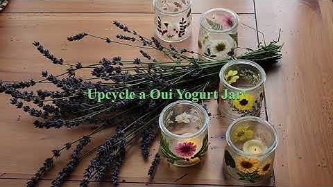 Upcylcyle Oui Yougurt Jars with Me!