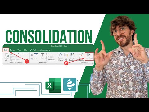 კონსოლიდაცია - Consolidation ექსელში