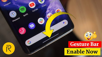 Enable Navigation Gesture Bar Realme Mobile | How To Enable Gesture Bar In Realme |