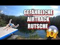 Airtrack-Rutsche von 8 Meter Klippe?! // 19 Meter Sprung im Steinbruch