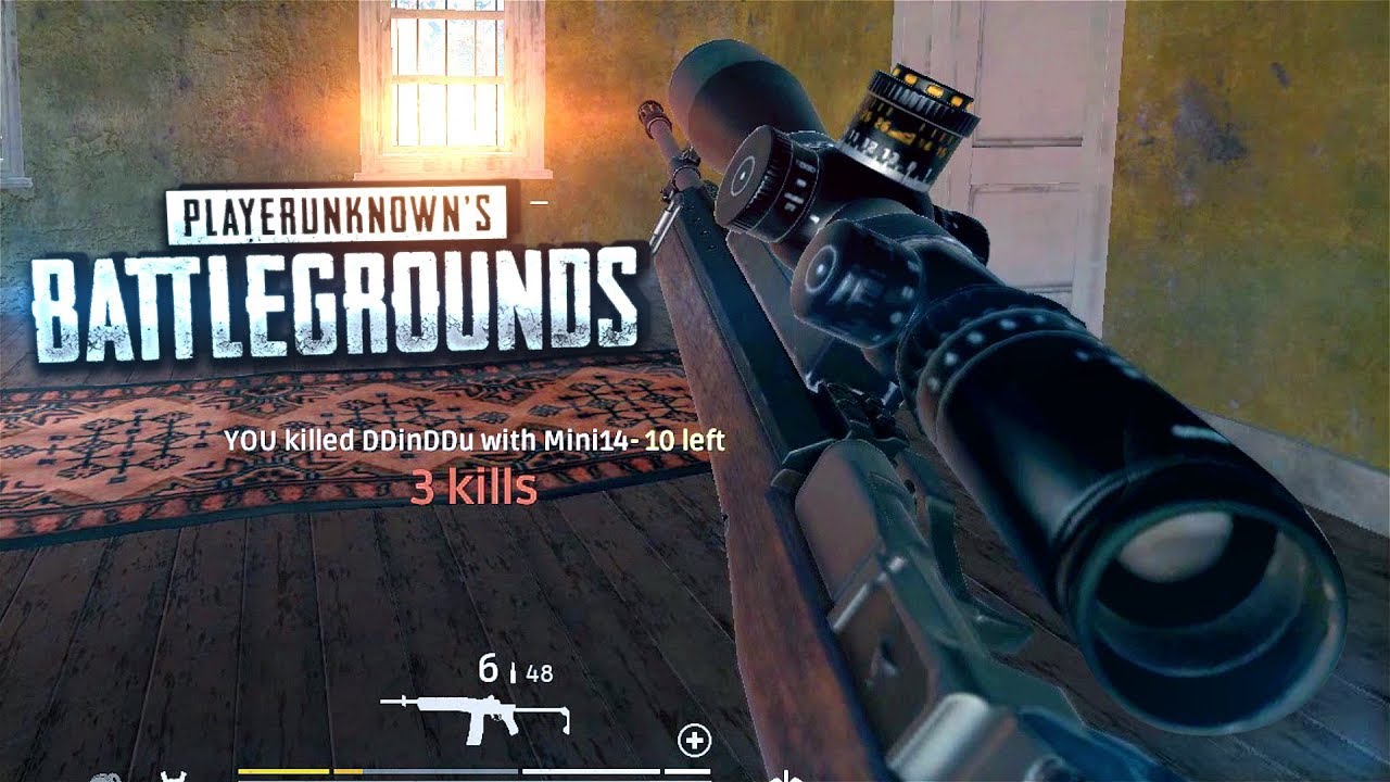 optical supremacy pubg mini 14 15x scope gameplay 60fps youtube