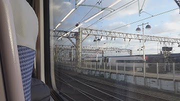 Leaving Manchester Piccadilly on a TransPennine Express Class 185 (22/2/22)