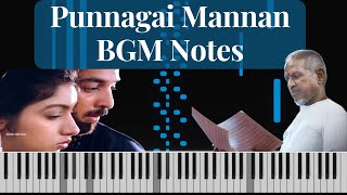 Punnagai Mannan BGM | Keyboard Notes | Tamil Movie | Ilaiyaraaja | Kamal Haasan | Revathi | Nisanth