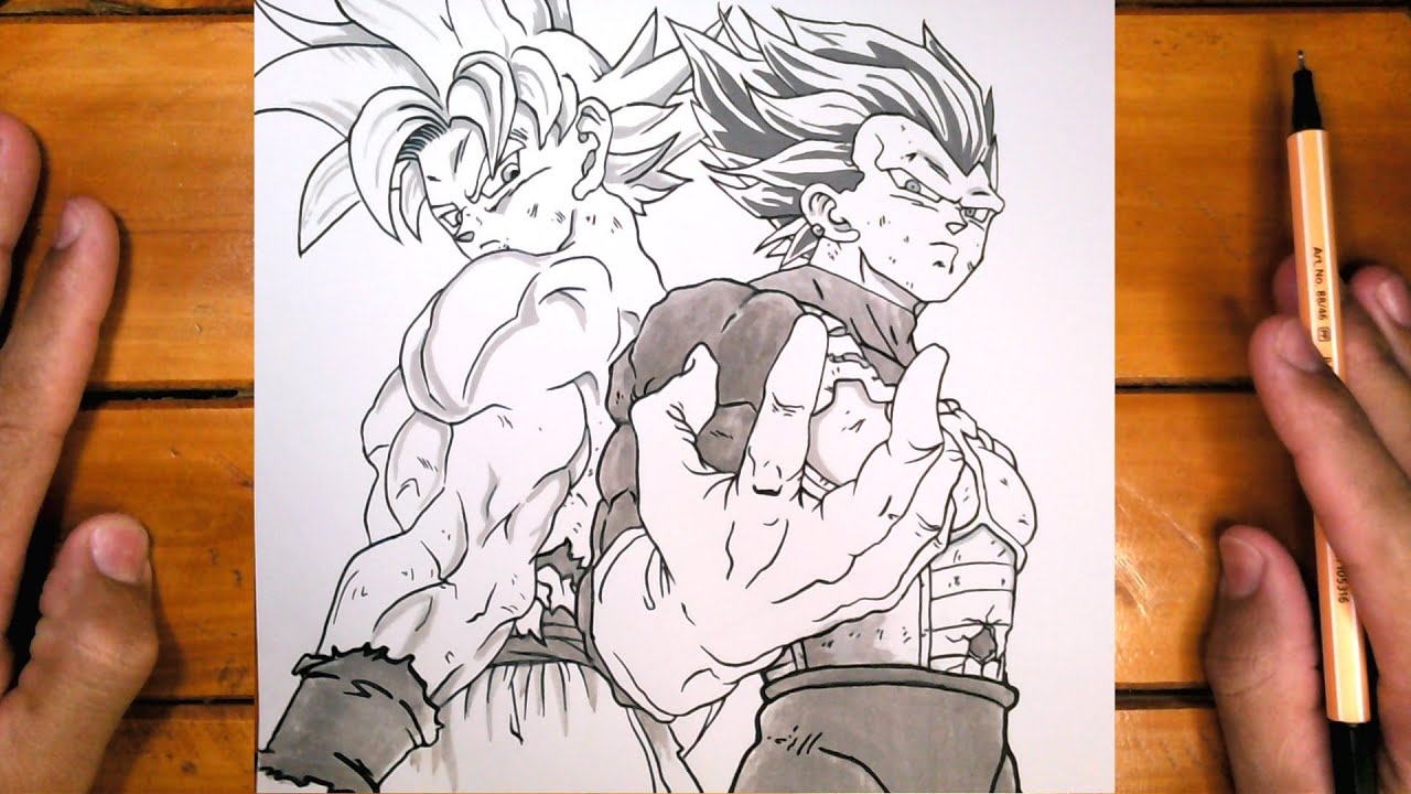 Goku Instinto Superior  Goku desenho, Goku, Vegeta desenho