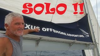 Solo on a 64 ft Balance Catamaran!!