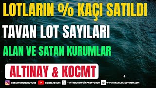 KOCMT VE ALTINAY SAVUNMA LOTLARIN NE KADARI SATILDI | TAVAN SERİSİ DEVAM