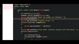 Array Rotation by d position