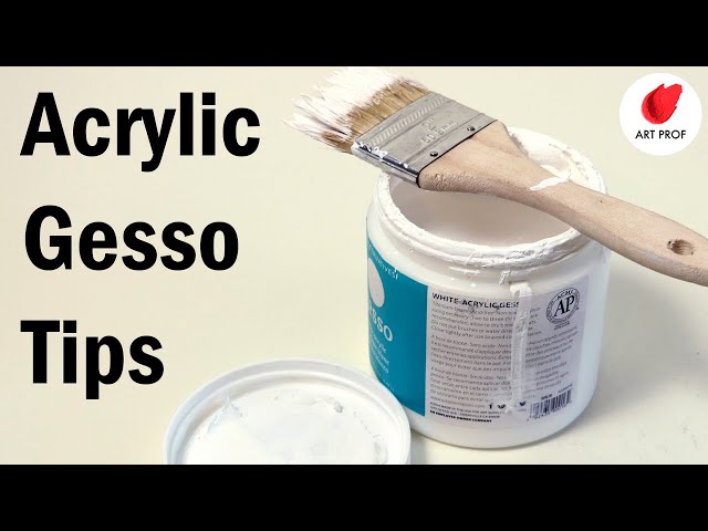 How Acrylic Gesso Works for Oil & Acrylic Painting 