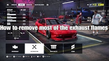How to remove exhaust flames | NFS Heat | tutorial
