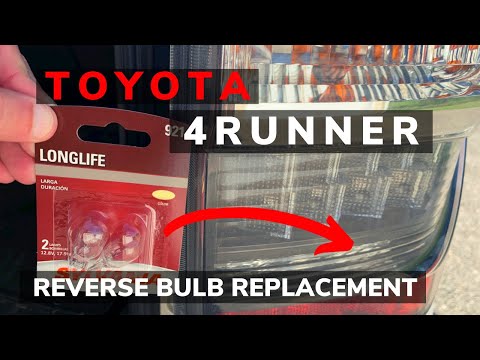 5th Gen Toyota 4Runner Reverse or Backup Light Bulb Replacement