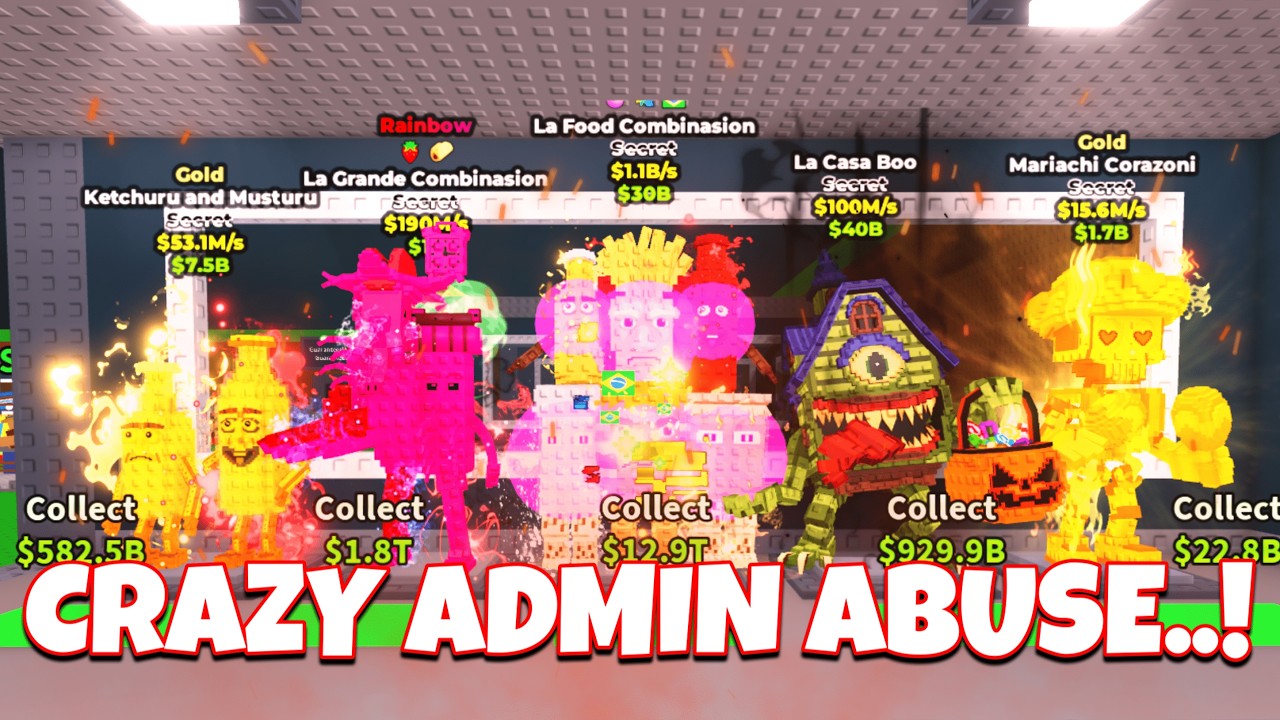 this ADMIN ABUSE was CRAZY... 🔥 (Steal A Brainrot)
