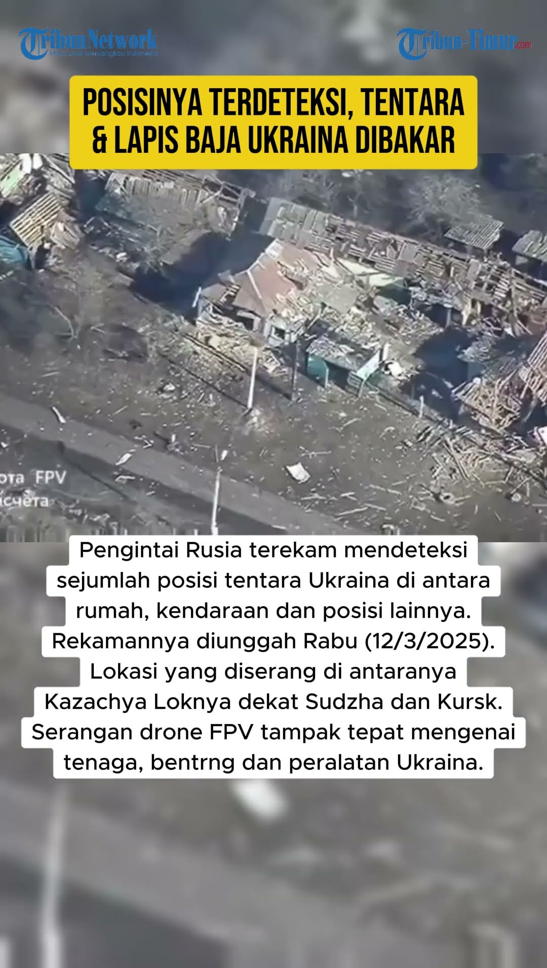 POSISINYA TERDETEKSI, TENTARA \u0026 LAPIS BAJA UKRAINA DIBAKAR