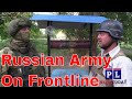 Russian Army Patrolling A Frontline Village Near Ukrainian Army Positions