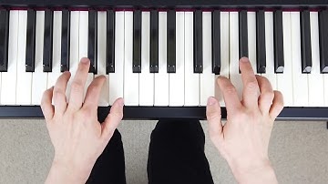 How to play A Major Contrary Motion Scale on the Piano (Right & Left Hand - Correct Fingering)