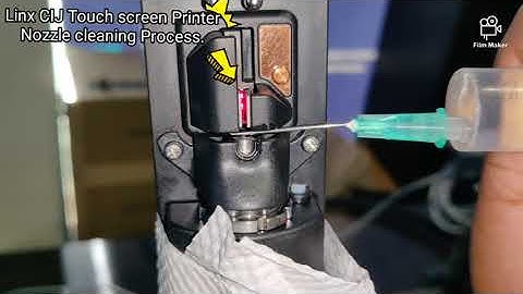 How to clean Linx CIJ Printer ( Touch screen Printer ) Nozzle cleaning Process.