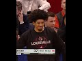 Syracuse Bench Couldn't Believe This Donovan Mitchell Dunk 🫣 #louisvillecardinals #accbasketball