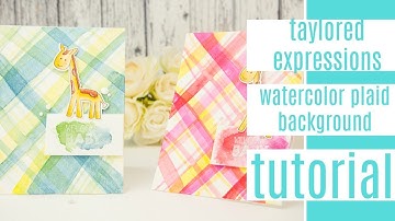 Watercolor Baby Plaid Set | Liquid Watercolors | Taylored Expressions