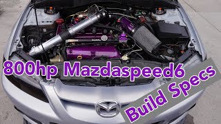Player Profile 800hp Mazdaspeed6 build specs