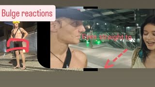 Bulge reaction, picking up girls with a bulge in underwear