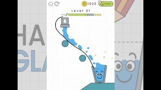Happy Glass Part 2 - Draw and Fill It Up! Levels 27-40 puzzle game video screenshot 5