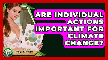 Are Individual Actions Important For Climate Change? - Explaining Ecology