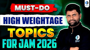 Important Topic For IIT JAM Mathematics 2026 - Topic Wise Weightage!