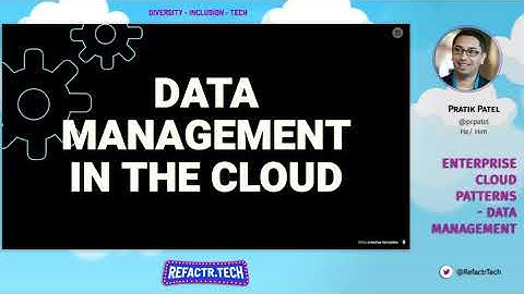 Enterprise Cloud Patterns   Data Management  with Pratik Patel
