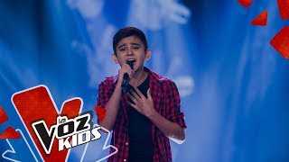 Video thumbnail of "Santiago canta Te Voy a Amar – Audiciones a Ciegas | La Voz Kids Colombia 2019"