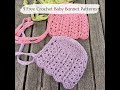 5 Free Crochet Baby Bonnet Patterns
