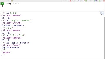 Plait Tutorial 3 - lists