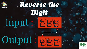 Reverse A Number || Geeks for geeks || Solutions #coding #gfg