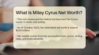Famous What Is Miley Cyrus Net Worth? - Country Music Chronicles Net Worth