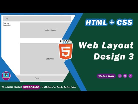 How to create Website Page Layout in HTML CSS - Web Layout Design ...