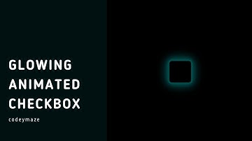 Glowing Animated Checkbox | CSS Animation