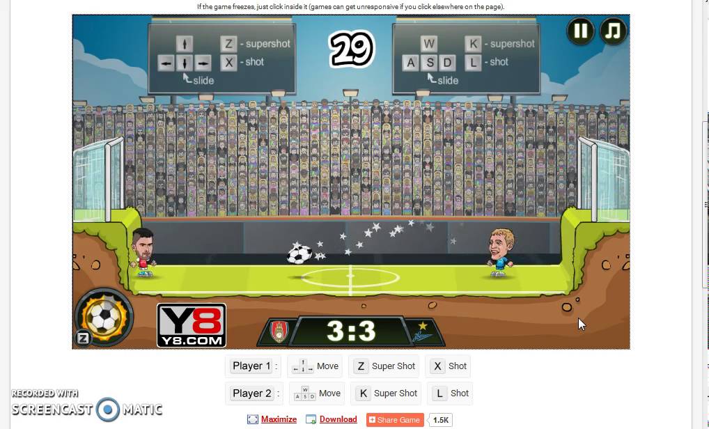 Football Legends (Y8 game) YouTube