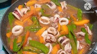 COOKING DINNER |PROMOTING CHANNELS| #food #cooking #squidrecipes #friendship #pusitrecipe #dinner