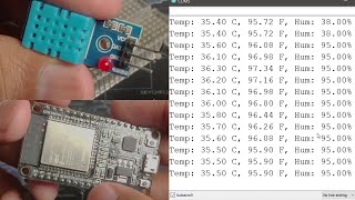 How to Use ESP32 with DHT11 Temperature and Humidity sensor and Arduino IDE