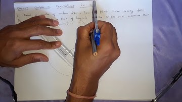 Ex:10.1-Q6: Draw a circle of radius 6 cm. From a point 10 cm away from its centre, construct a.....