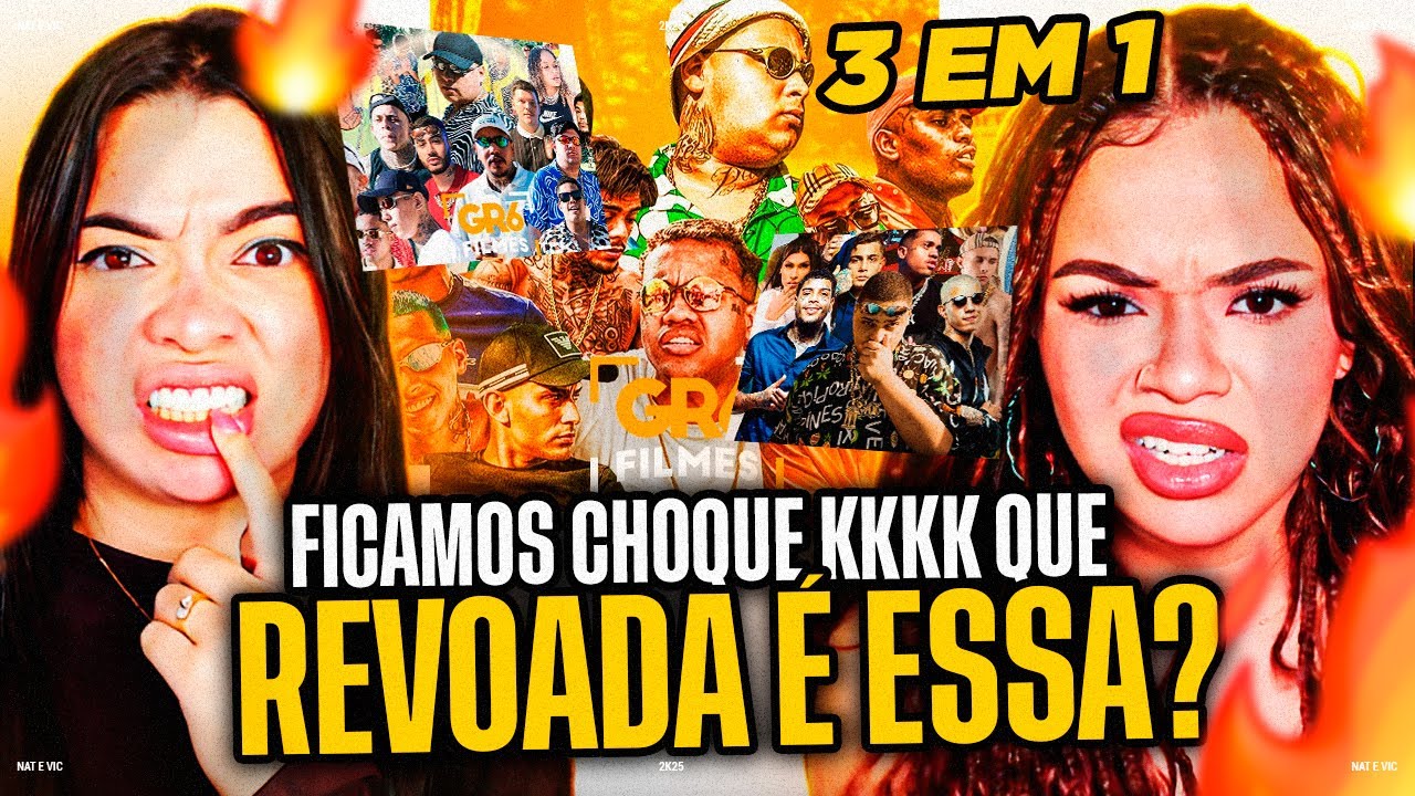 REAGINDO a REVOADA DO TUBARÃO 1, 2 e 3 | Nat e Vic MV [REACT]