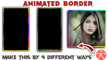 How to make animated colour video border🎨// Kinemaster tutorial