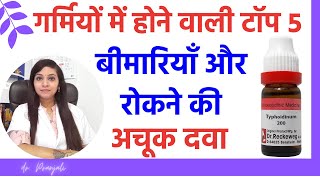 गर्मियों में होने वाली टॉप 5 बीमारियां और उनको रोकने की दवाएँ | Summer preventive medicines