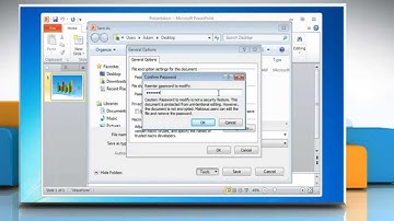 How to protect presentation file in  PowerPoint 2010 on Windows® 7?