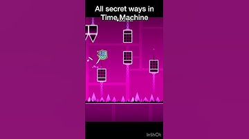 Time Machine all secret ways! (Skip some gameplay) #geometrydash #gd #shorts